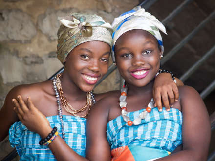 Smiling girls
